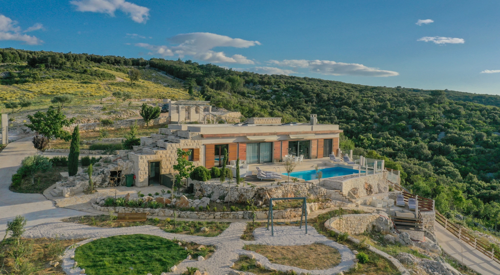 Dol Hills Estate under the night sky